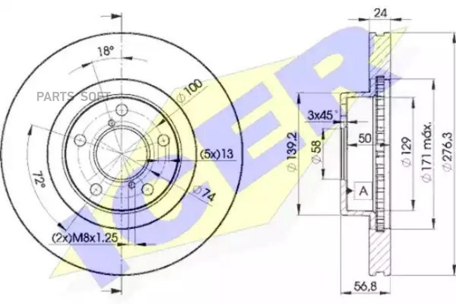

Диск Тормозной Передний Subaru Icer 78bd0033-2 Icer арт. 78BD0033-2