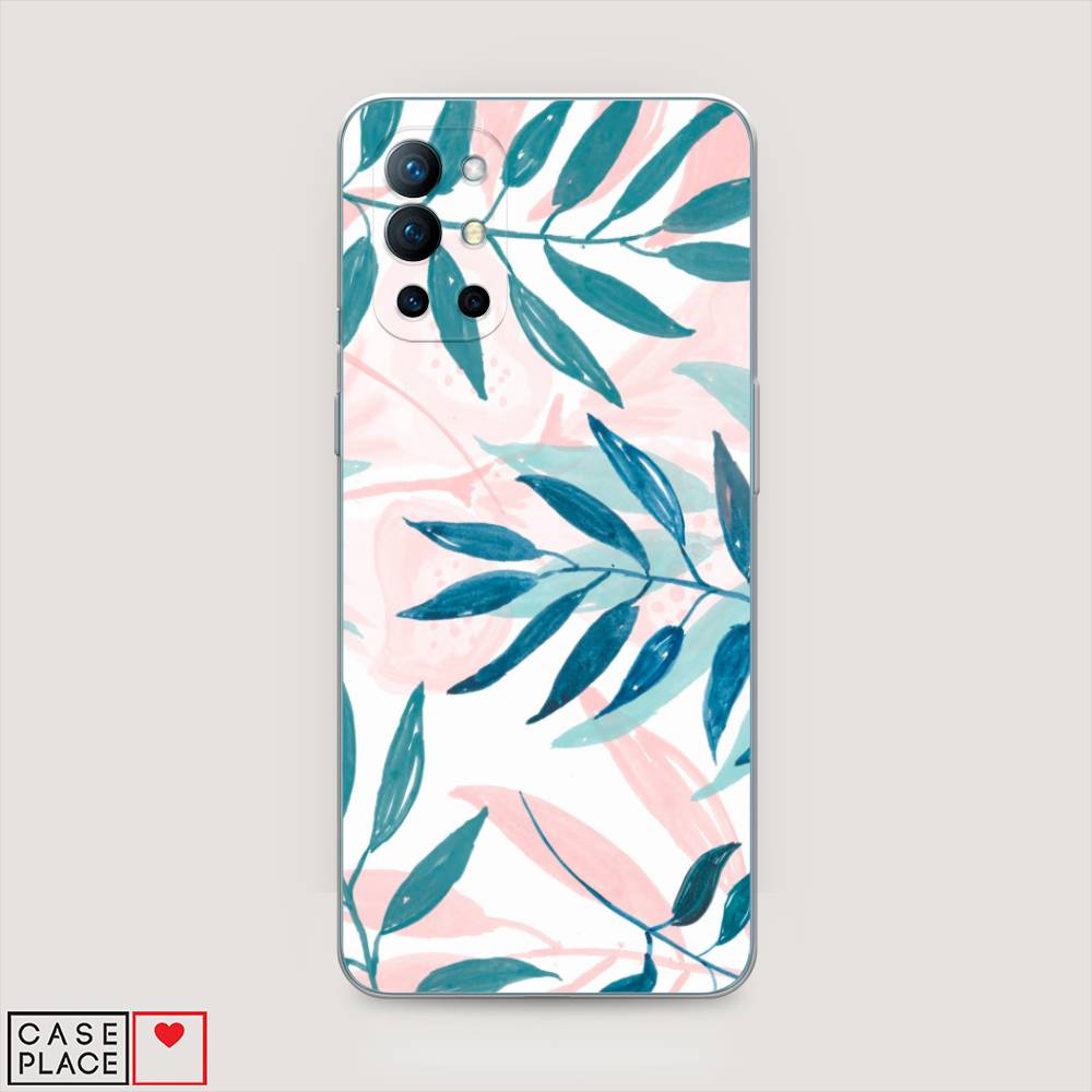 

Чехол Awog на OnePlus 9R / ВанПлас 9R "Акварельные веточки", Синий;зеленый;розовый, 151650-7