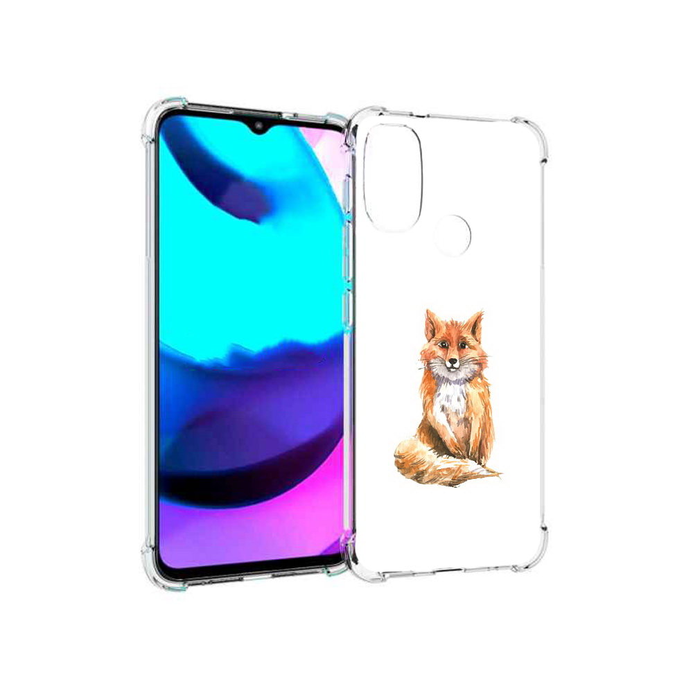 

Чехол MyPads Tocco для Motorola Moto E20 детская лиса (PT162039.356.320), Прозрачный, Tocco