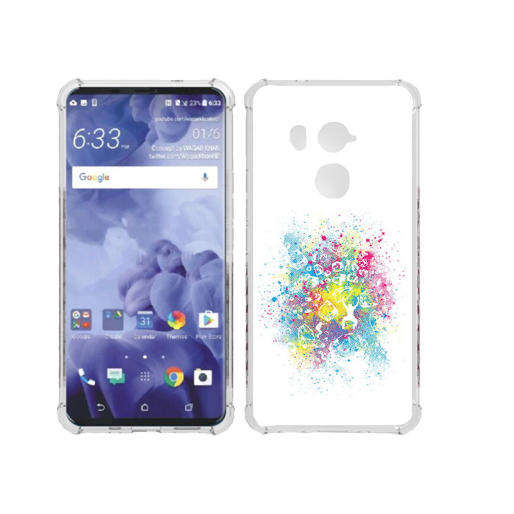 

Чехол MyPads Tocco для HTC U11 Plus акварель абстракция, Прозрачный, Tocco