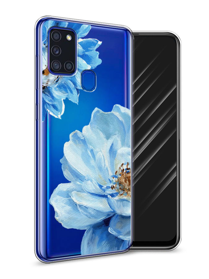 

Чехол Awog на Samsung Galaxy A21s / Самсунг A21s "Голубые клематисы", Разноцветный, 2100250-8