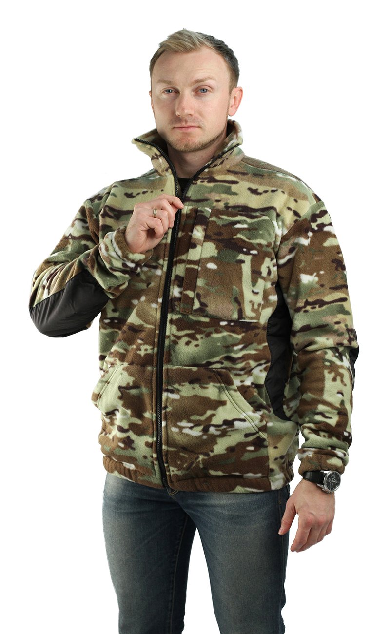 фото Куртка для рыбалки ursus милитари, камуфляж, 60 ru/62 ru, 182-188