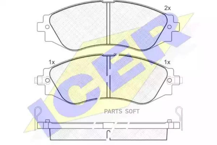 

Колодки Передние Chevrolet Lacetti 03- Icer 181260 Icer арт. 181260