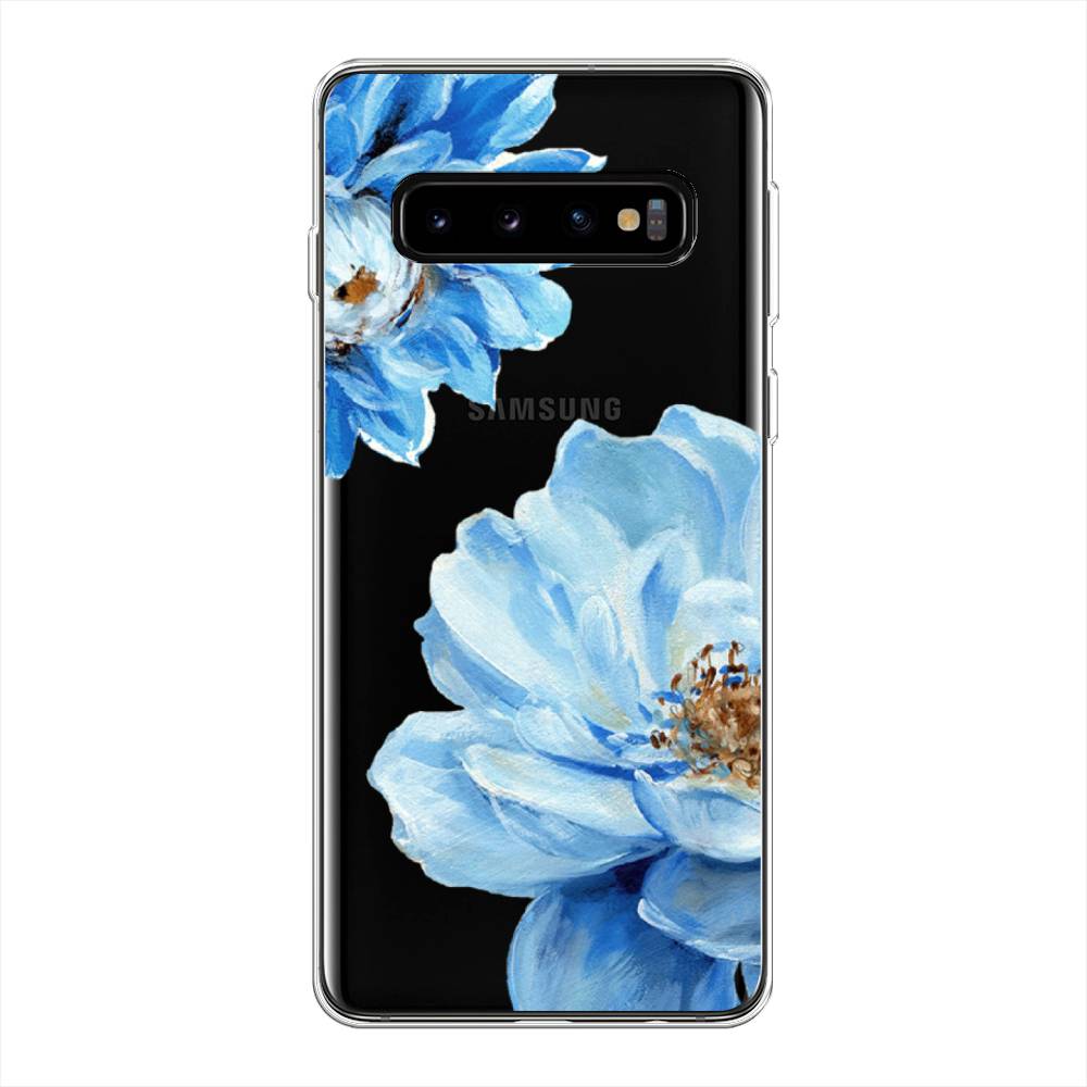 

Чехол Awog на Samsung Galaxy S10 + "Голубые клематисы", Разноцветный, 27150-8