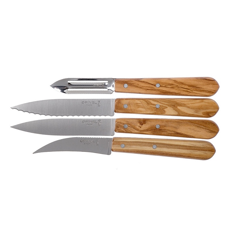 Сеты ножей. Zanussi Knife Set. Zanussi Knife Set 3 ножа. Нож универсальный 12 см ручка дерево оливы фото цена.