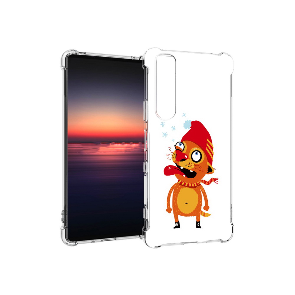 

Чехол MyPads Tocco для Sony Xperia 1 III Зимний кот (PT162368.229.88), Прозрачный, Tocco