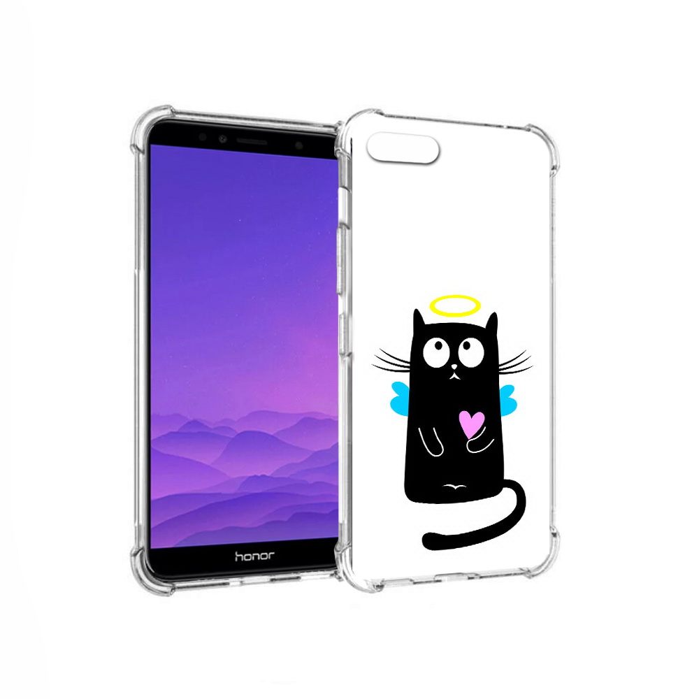 

Чехол MyPads Tocco для Honor 7A Кот ангелок (PT111206.25.96), Прозрачный, Tocco