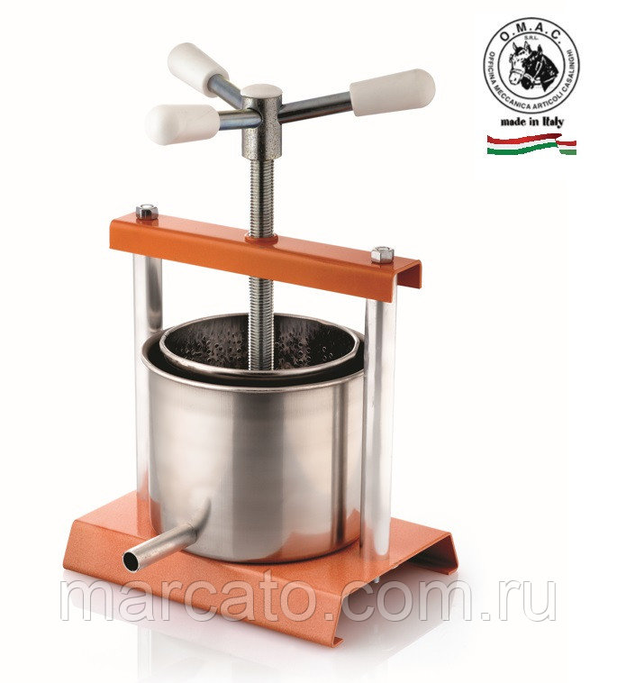 

Ручной винтовой пресс OMAC 340 Torchietto для ягод, овощей и фруктов, 340