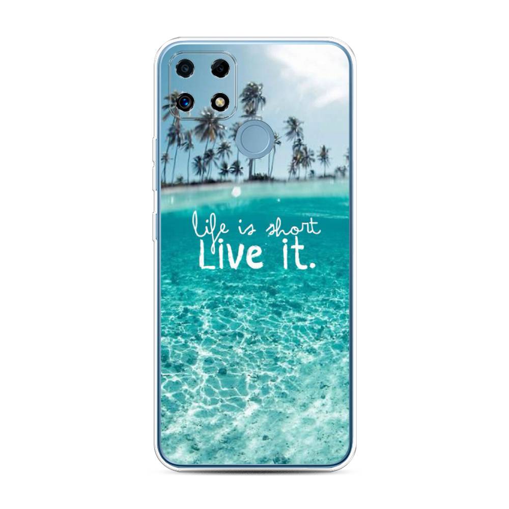 

Чехол Awog на Realme C25/C25s "Live it", Разноцветный, 257450-7