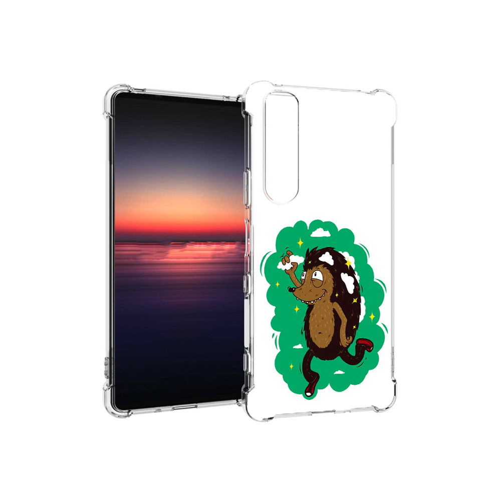 

Чехол MyPads Tocco для Sony Xperia 1 III Ежик в облаках (PT162368.229.77), Прозрачный, Tocco