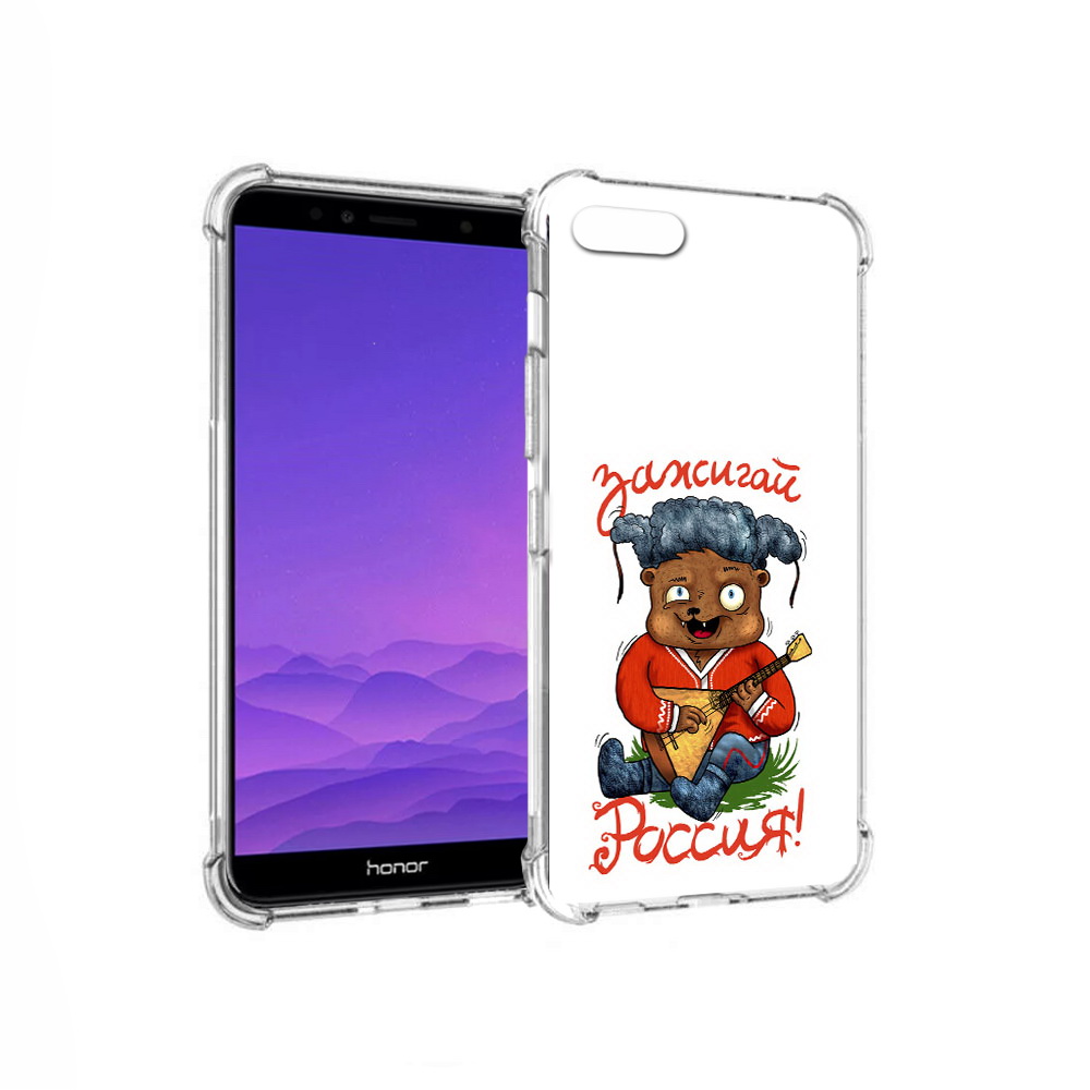 

Чехол MyPads Tocco для Honor 7A Зажигай Россия (PT111206.25.82), Прозрачный, Tocco