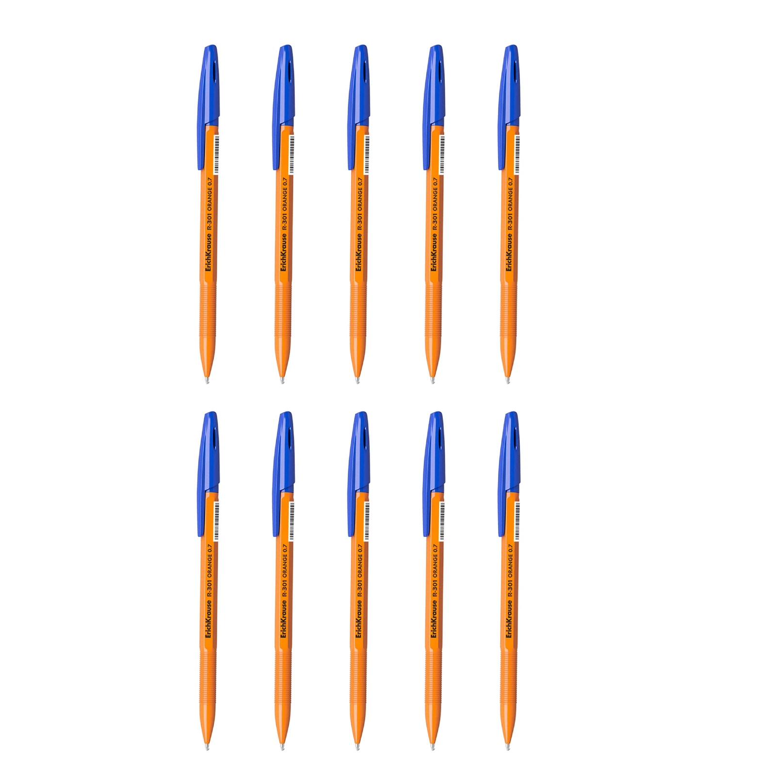 

Набор ручек шариковых ErichKrause R-301 Orange, синие, 0,7 мм, 10 шт., ErichKrause_Orange