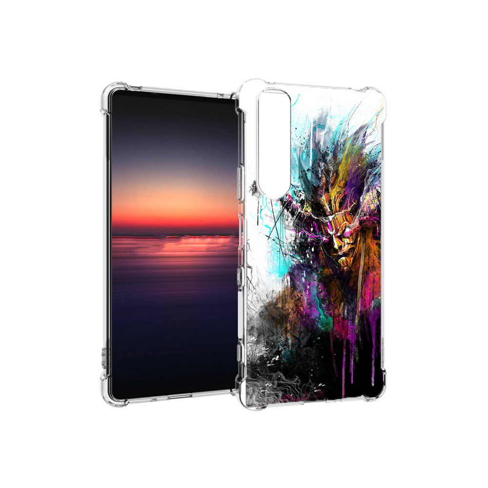 

Чехол MyPads Tocco для Sony Xperia 1 III яркий дьявол (PT162368.229.709), Прозрачный, Tocco