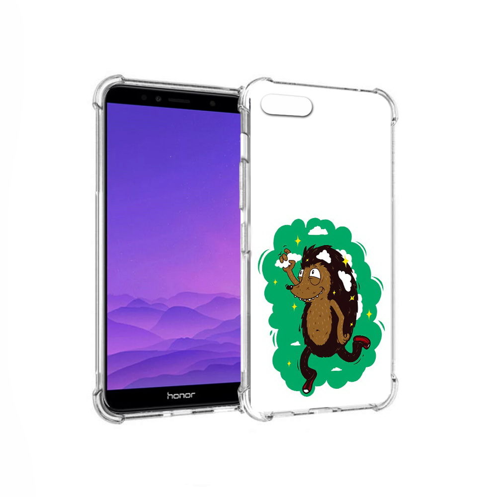 

Чехол MyPads Tocco для Honor 7A Ежик в облаках (PT111206.25.77), Прозрачный, Tocco