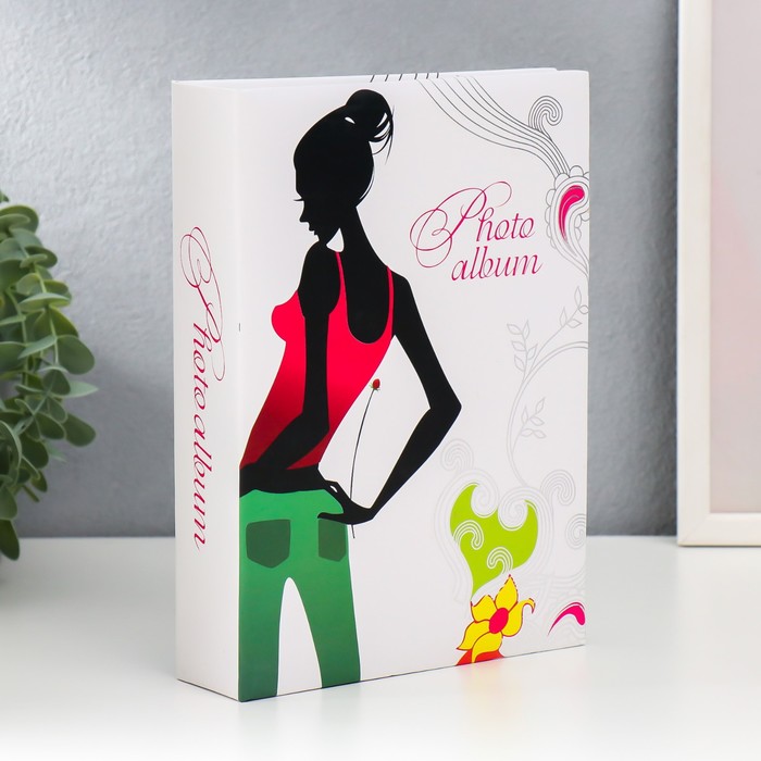 

Фотоальбом 200фото 10х15 см "Гламур" 23х17,5х5 см МИКС