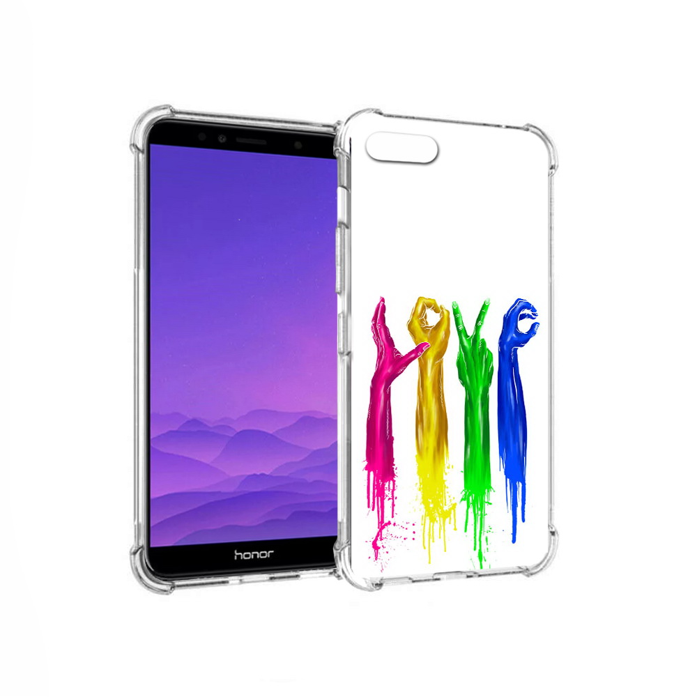 

Чехол MyPads Tocco для Honor 7A яркие руки love (PT111206.25.707), Прозрачный, Tocco