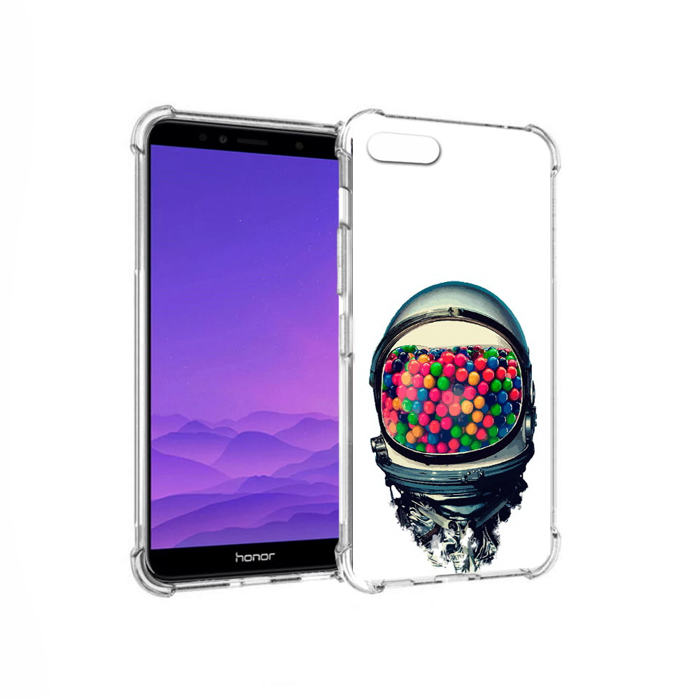 

Чехол MyPads Tocco для Honor 7A шлем космонавта (PT111206.25.700), Прозрачный, Tocco
