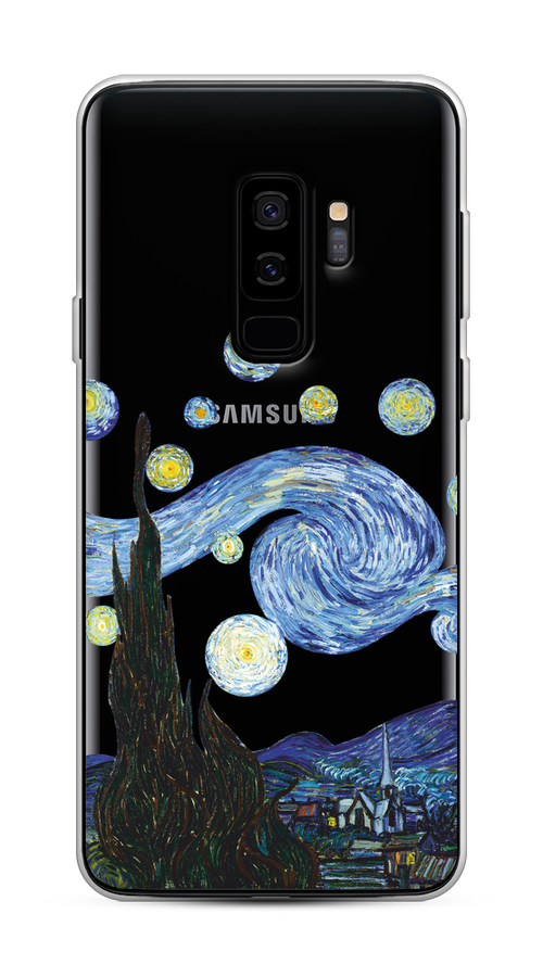 

Чехол на Samsung Galaxy S9 Plus "Ночь Ван Гога", Голубой;синий;черный, 25850-1