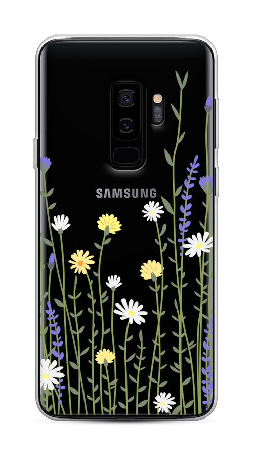 

Чехол на Samsung Galaxy S9 Plus "Ромашка и лаванда", Зеленый;желтый;прозрачный, 25850-1