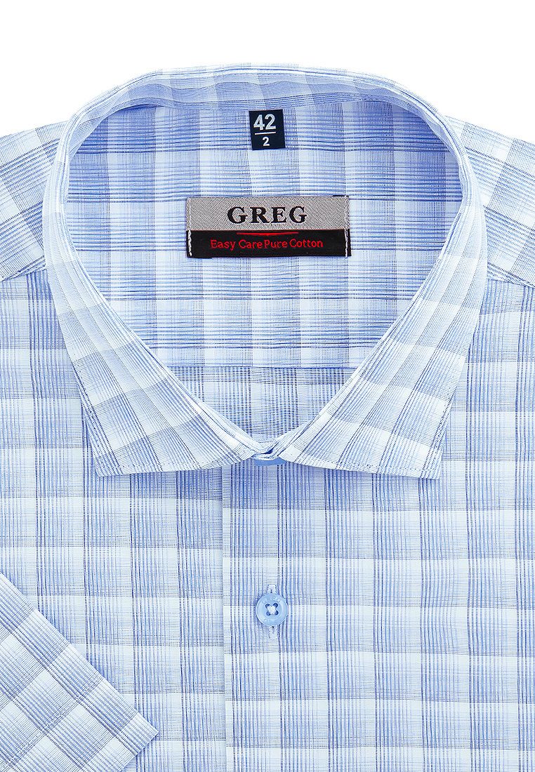 

Рубашка мужская Greg 01-00004522 голубая 40, Голубой, 01-00004522