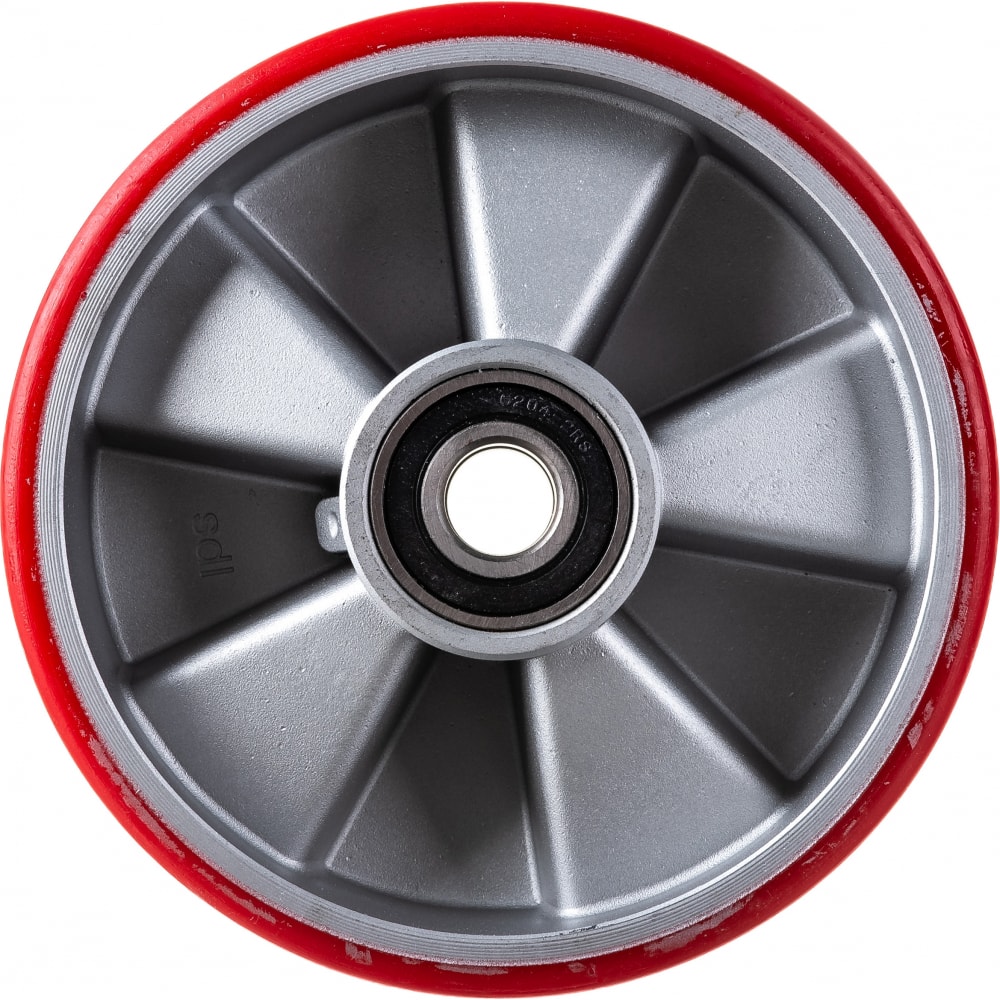 Колесо опорное для рохли без кронштейна полиуретановое алюминиевое 180 мм MFK-TORG 1090180 сверхбольшегрузное полиуретановое поворотное колесо а5