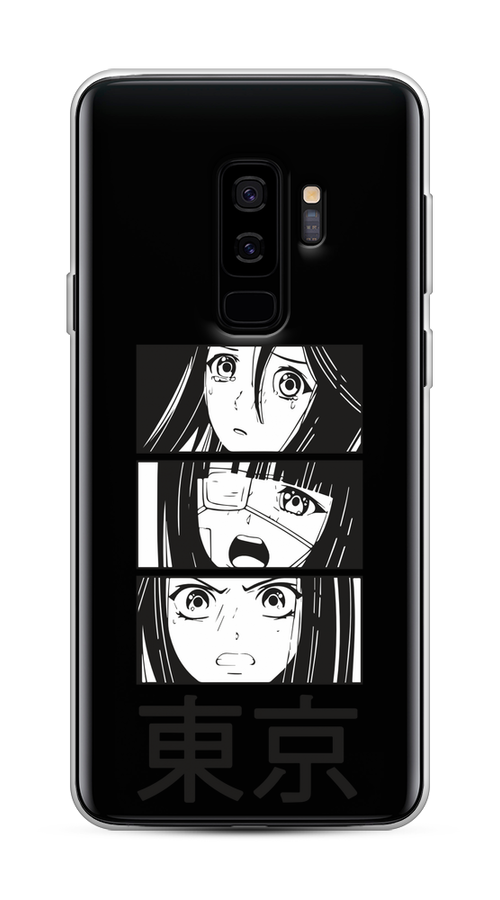 

Чехол на Samsung Galaxy S9 Plus "Tokyo girls", Белый;черный;прозрачный, 25850-1