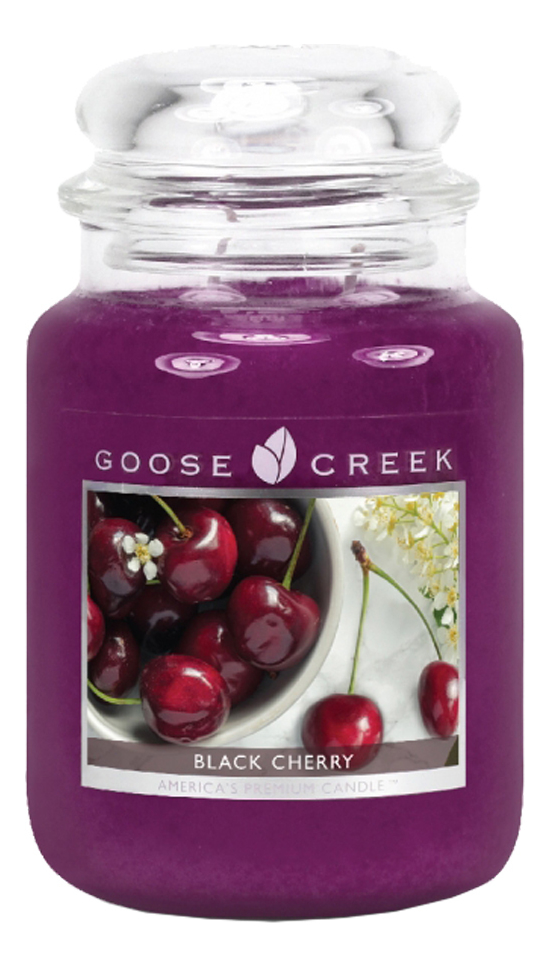 фото Ароматическая свеча goose creek black cherry (черная вишня) 680г