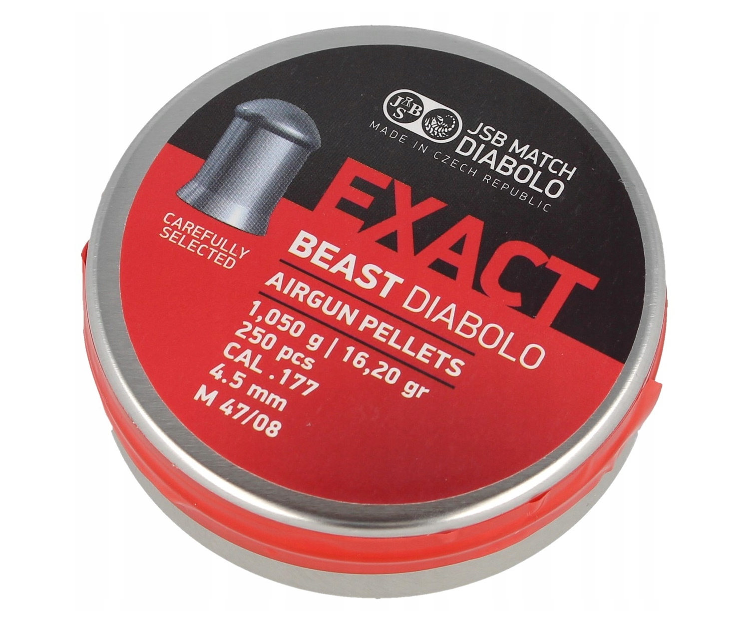 

Пули для пневматики JSB Exact Beast 4,5 мм, 250 шт., Серый, Exact Beast