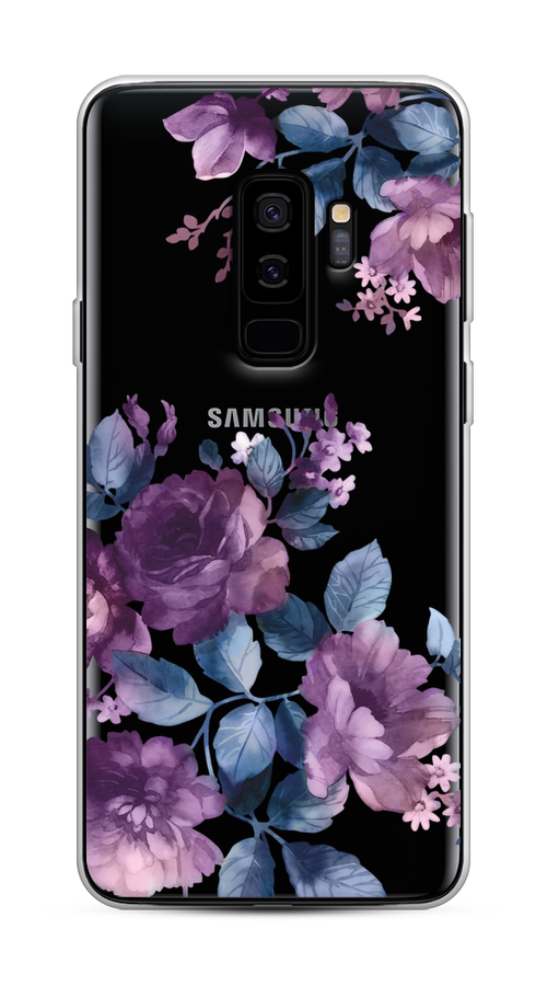 

Чехол на Samsung Galaxy S9 Plus "Purple Blossoms", Синий;фиолетовый, 25850-1