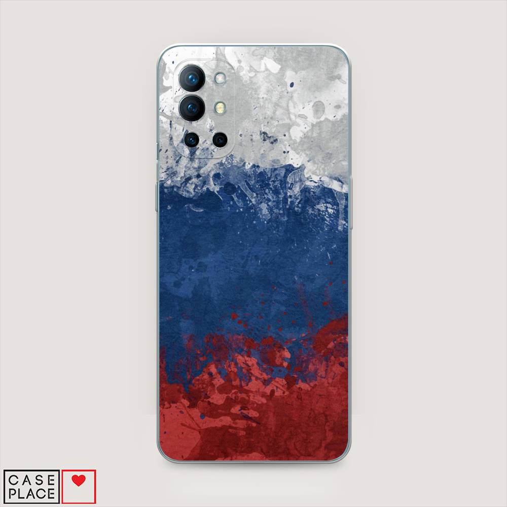 фото Чехол awog "флаг россии неровный" для oneplus 9r