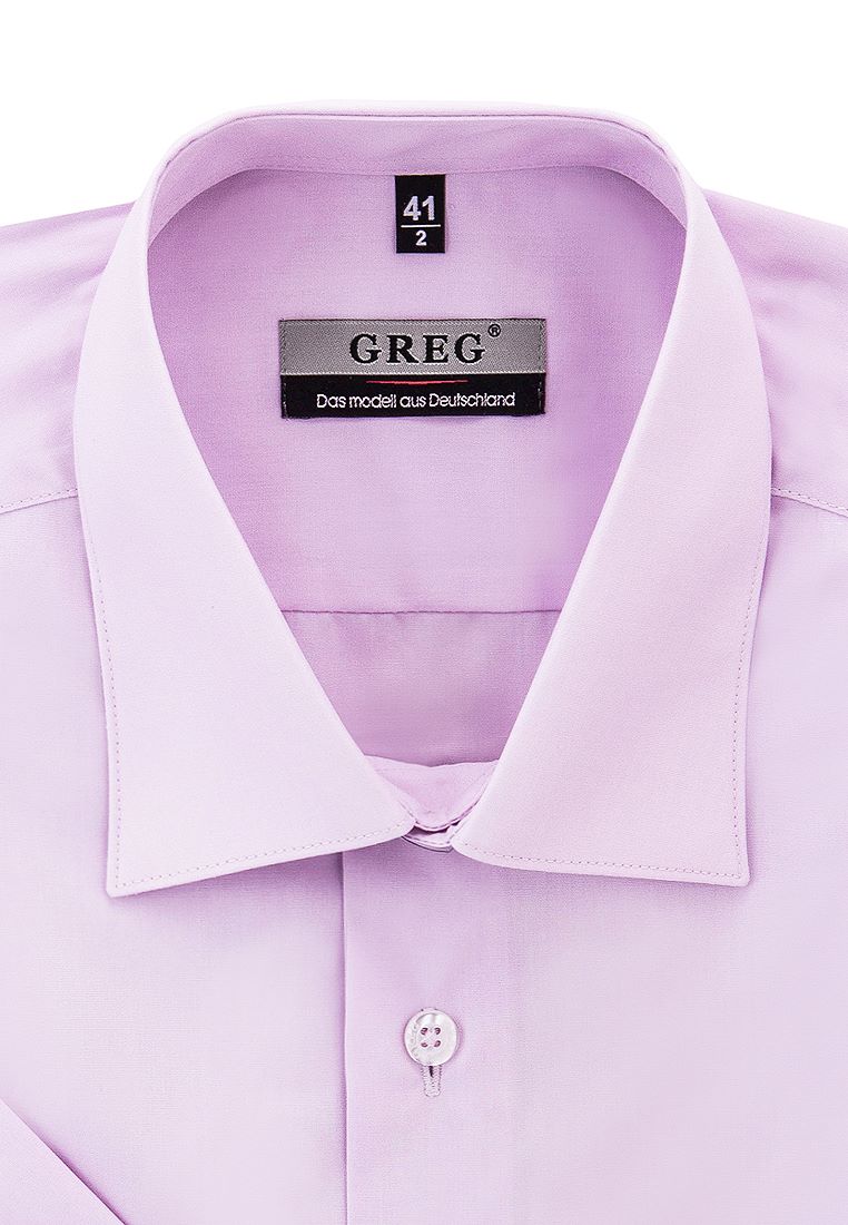 

Рубашка мужская Greg 01-00010587 фиолетовая 38, Фиолетовый, 01-00010587
