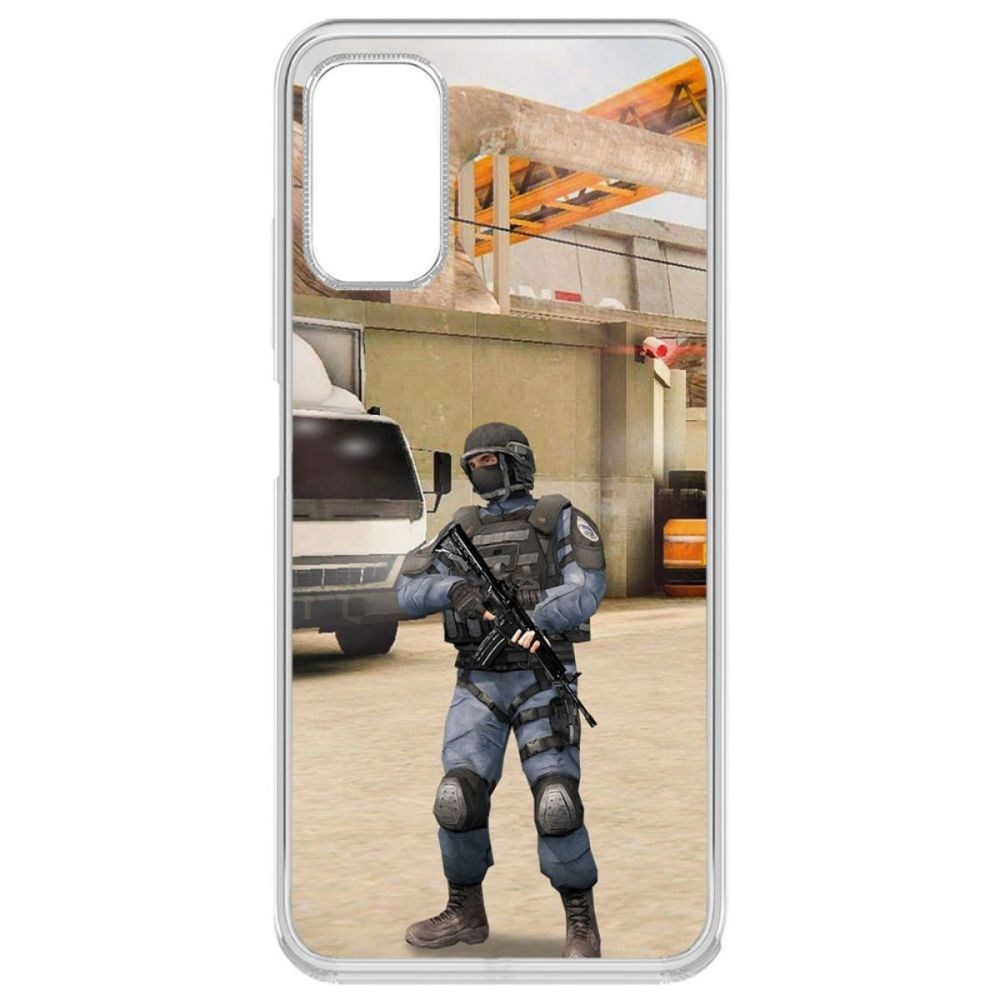 

Чехол-накладка Krutoff Standoff 2 - GIGN для Xiaomi Redmi Note 10T, Прозрачный