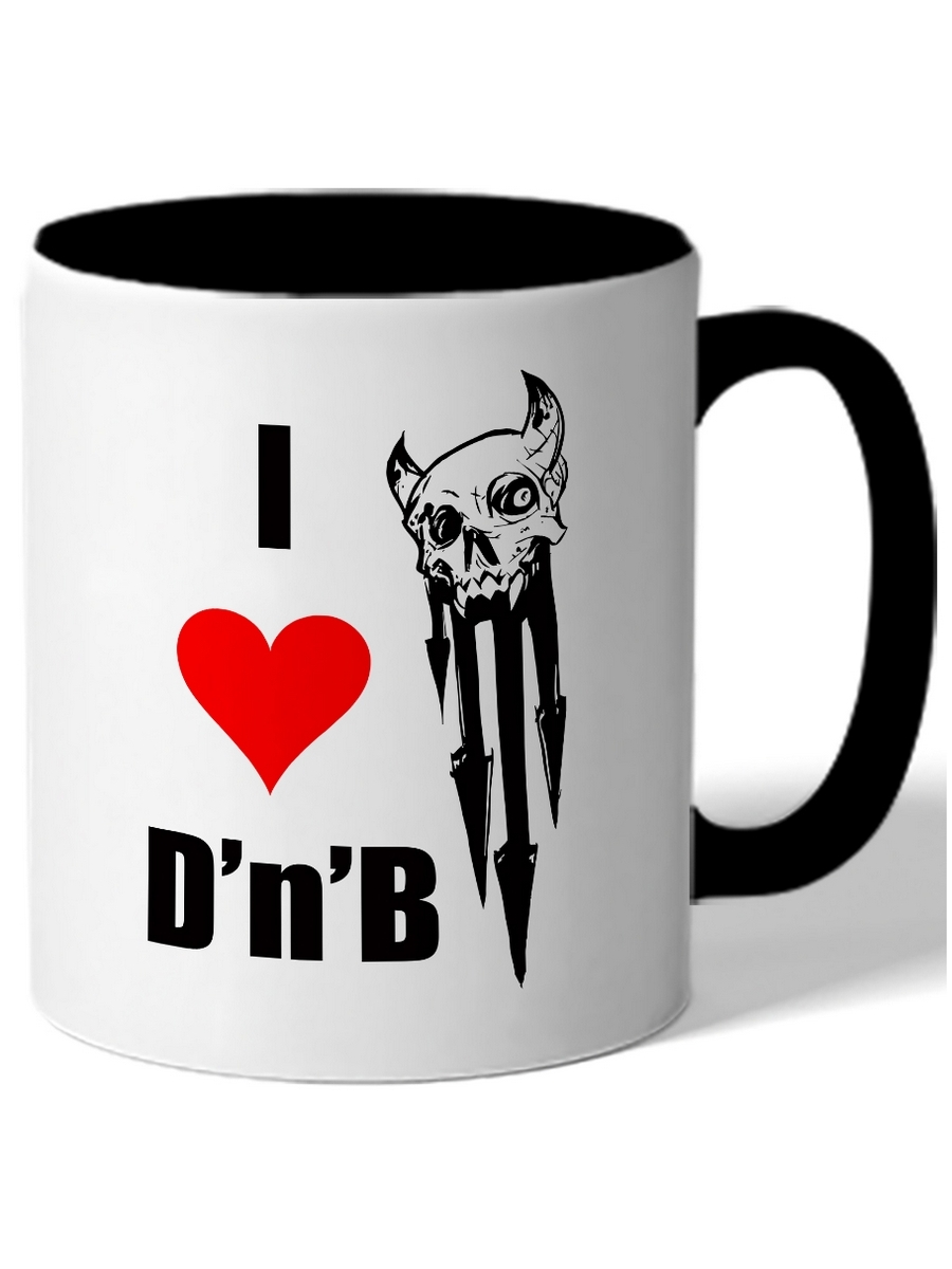 

Кружка DRABS Я люблю D'n'B. Цветная внутренняя поверхность