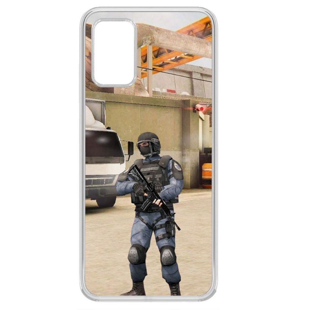 

Чехол-накладка Krutoff Cтандофф 2 (Standoff 2) - GIGN для Samsung Galaxy A03s (A037), Прозрачный