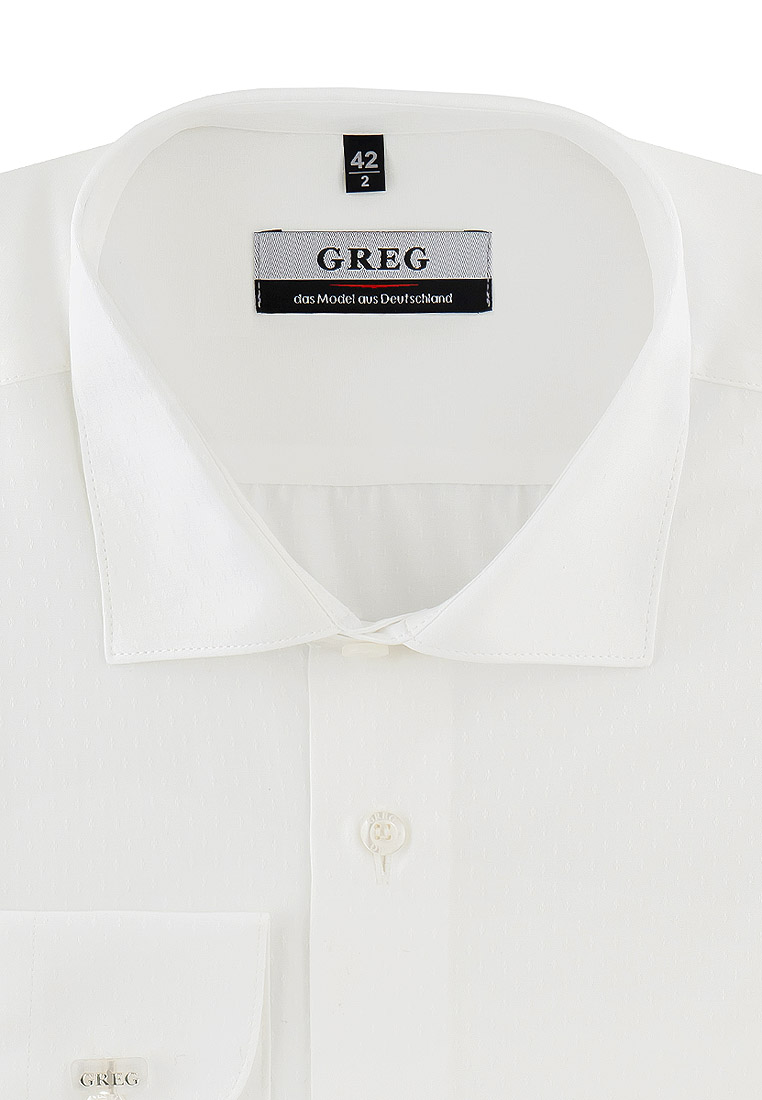 

Рубашка мужская Greg 01-00009606 бежевая 44, Бежевый, 01-00009606