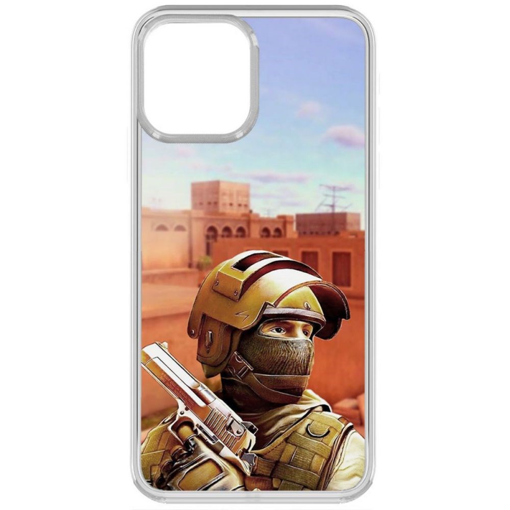 

Чехол-накладка Krutoff Cтандофф 2 (Standoff 2) - Спец для iPhone 13, Прозрачный