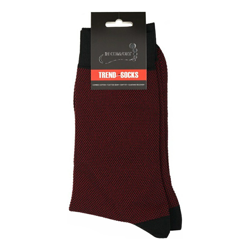 

Носки мужские InComfort бордовые 27, Бордовый