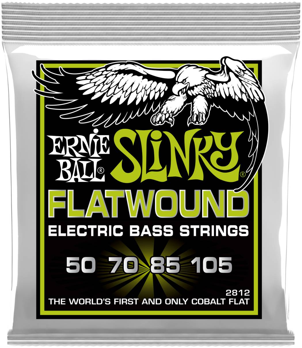 ERNIE BALL 2812 Flatwound Slinky Regular 50-105 - Струны для бас-гитары