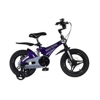 фото Детский двухколесный велосипед maxiscoo galaxy 14" делюкс фиолетовый перламутр msc-g1406dp