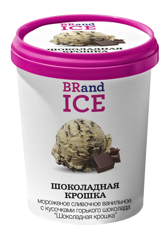 

Мороженое BrandIce Шоколадная крошка с кусочками горького шоколада, в ведре, 300 г