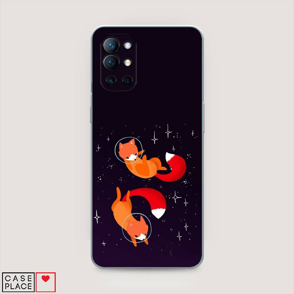 

Чехол Awog на OnePlus 9R / ВанПлас 9R "Лисы космонавты", Оранжевый, 151650-4