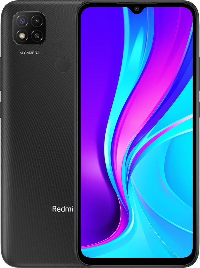

Смартфон Xiaomi Redmi 9C 3/64GB Midnight Gray (M2006C3MG), M2006C3MG