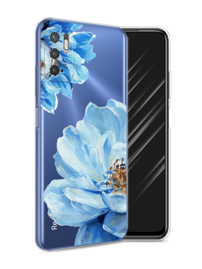 

Чехол Awog на Xiaomi Redmi Note 10 5G "Голубые клематисы", Разноцветный, 310750-8