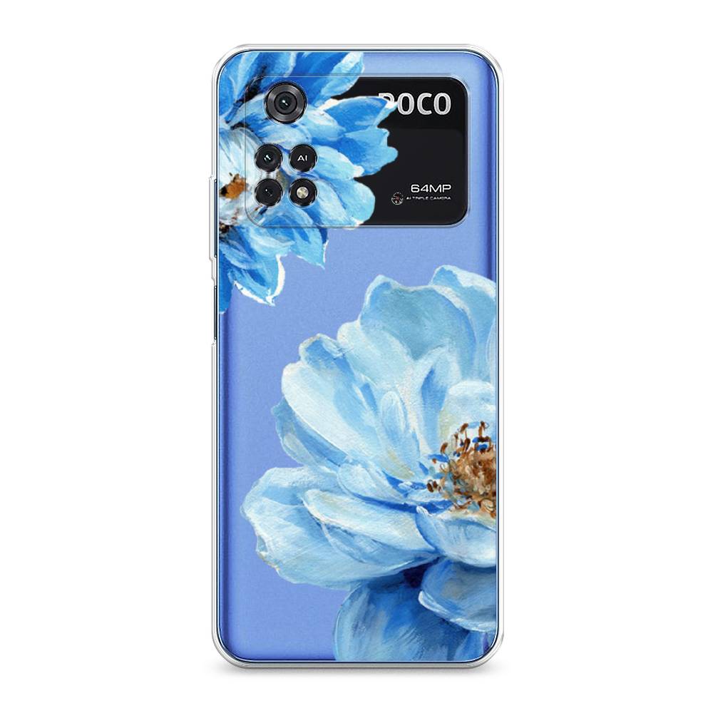 

Чехол Awog на Poco M4 Pro 4G "Голубые клематисы", Разноцветный, 313050-8