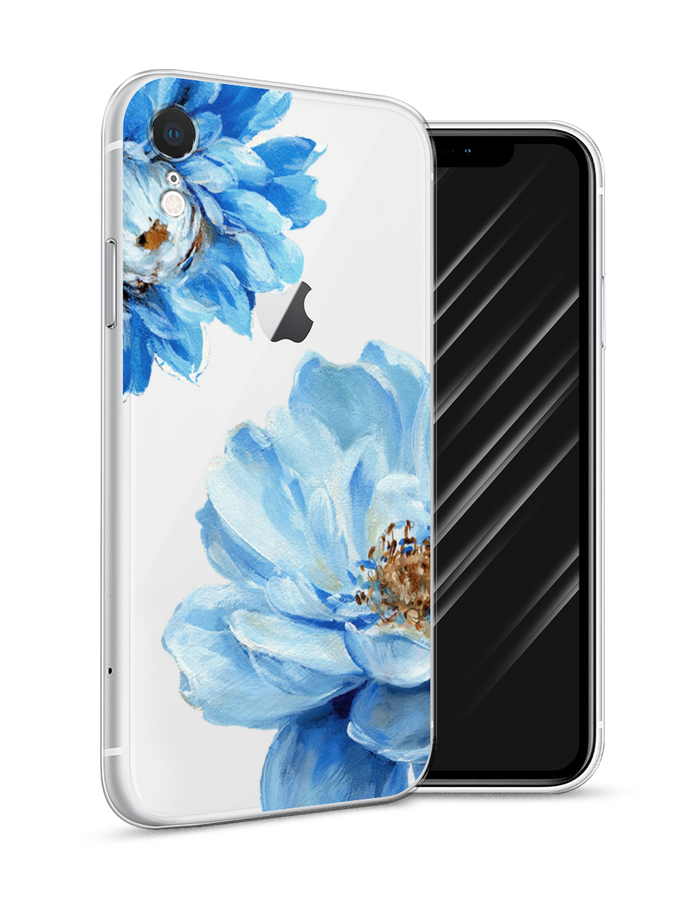 

Чехол Awog на Apple iPhone XR (10R) / Айфон XR (10R) "Голубые клематисы", Разноцветный, 12050-8