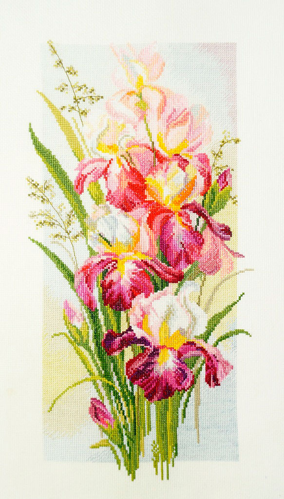 фото Набор для вышивания марья искусница "цветение ирисов", арт.04.004.08