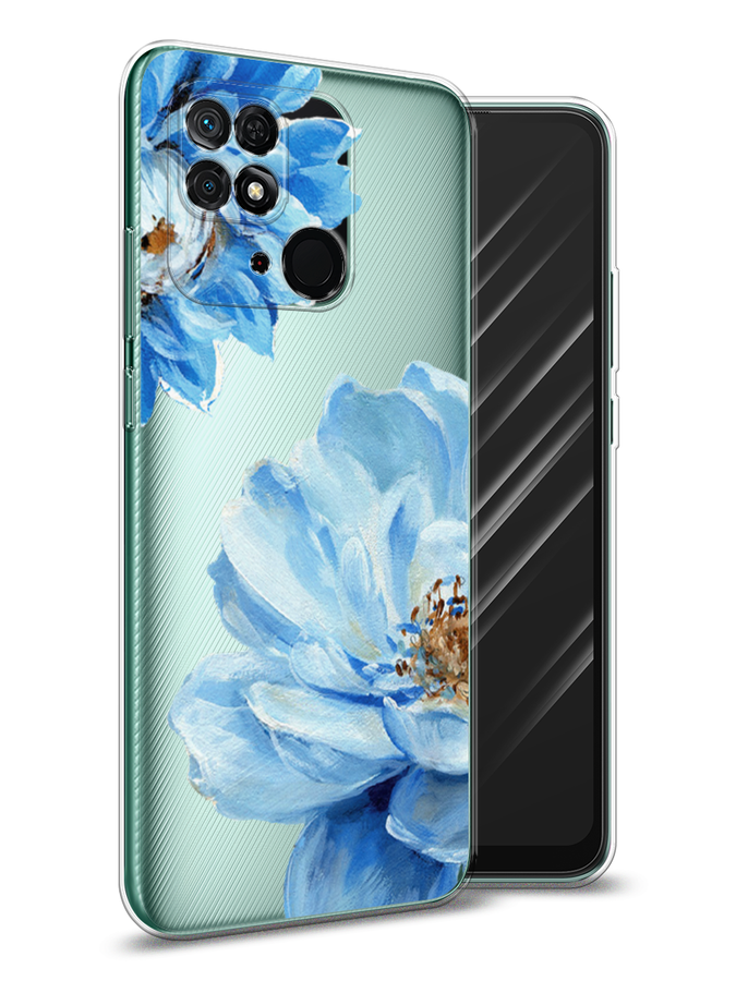 

Чехол Awog на Xiaomi Redmi 10C "Голубые клематисы", Разноцветный, 313450-8