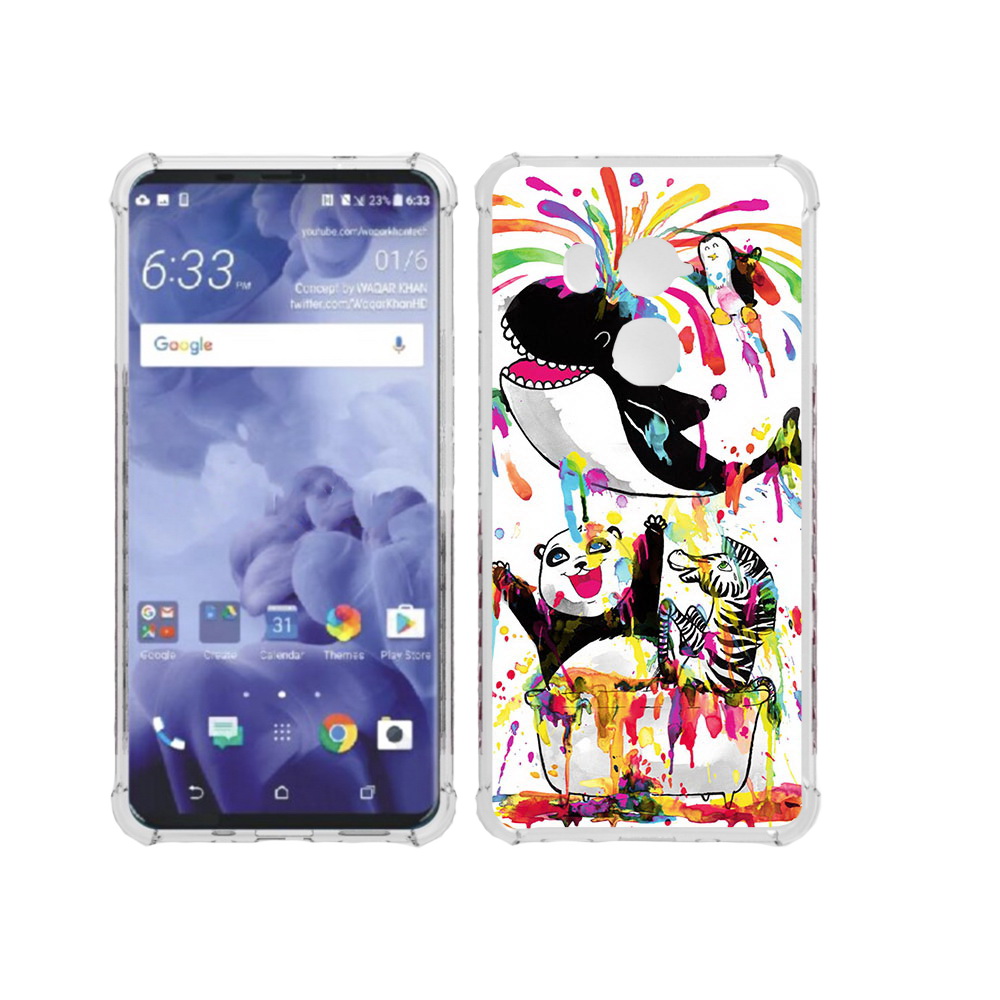 

Чехол MyPads Tocco для HTC U11 Plus Хиппи кит, Прозрачный, Tocco