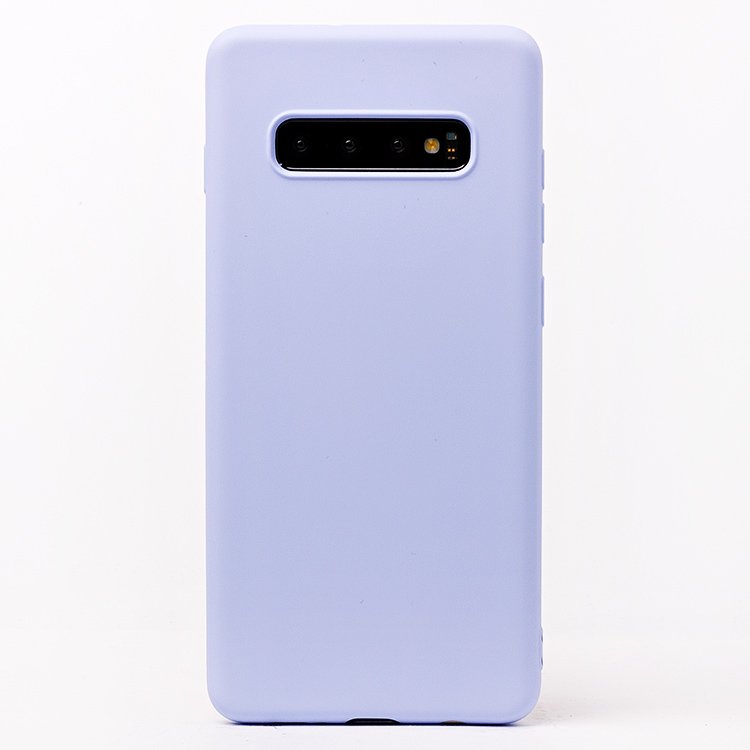 фото Чехол для samsung sm-g975f (galaxy s10 plus) силиконовый soft touch 2 <светло-фиолетовый> promise mobile