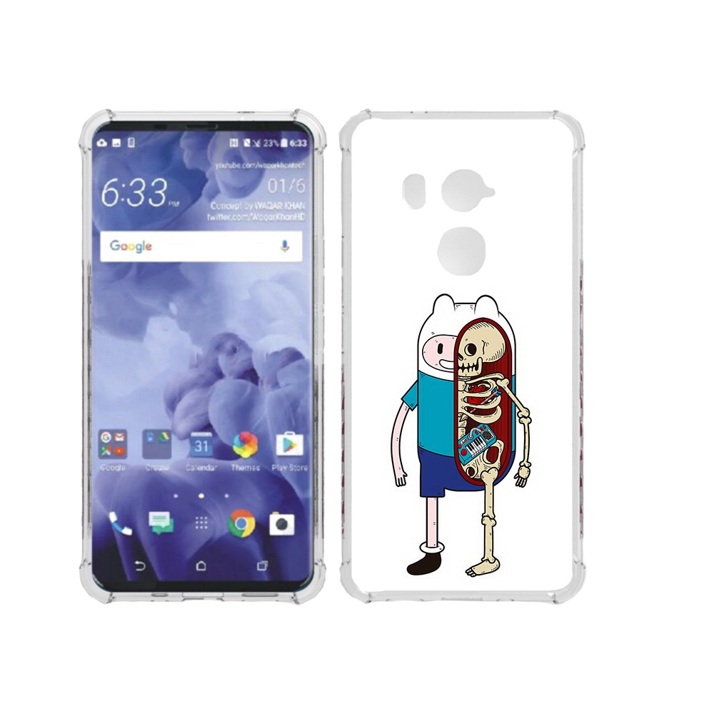 

Чехол MyPads Tocco для HTC U11 Plus Финн скелет, Прозрачный, Tocco